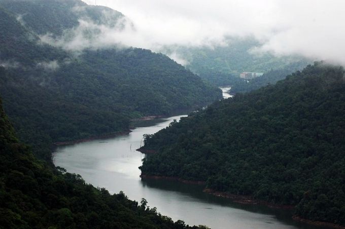 Sharavathi Valley Wildlife Sanctuary near Talakalale Balancing Reservoir